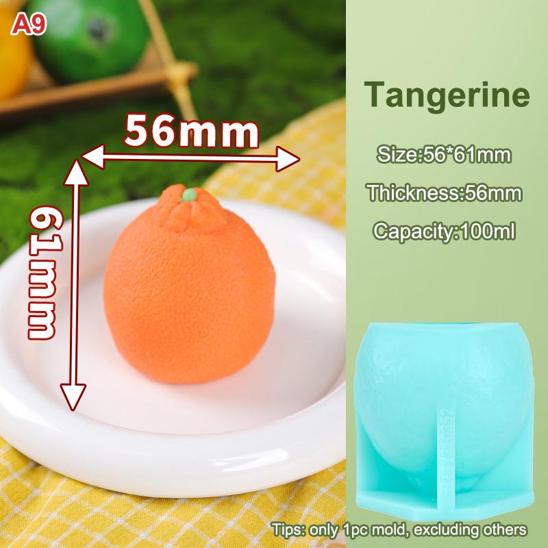 Форма для мороженого M-Food-Safe Фрукты 3D Дизайн Клубника Манго Персик Легкое извлечение Форма для торта, шоколада, желе, мыла DIY
