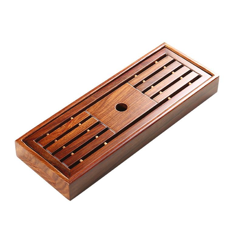 Solid wood mini tea tray, rosewood water storage small tea table, mahogany tea tray