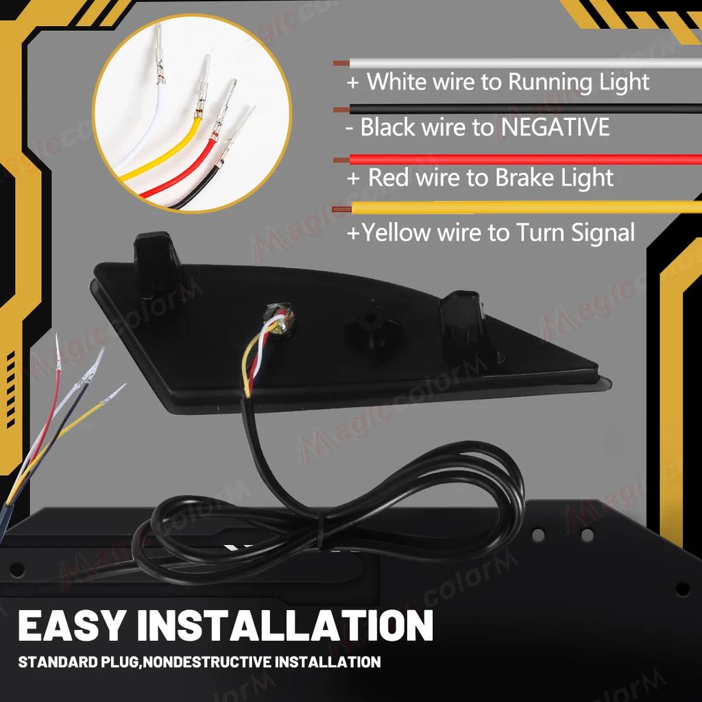 For Lexus RX350 RX450h Base F Sport 2020 2021 2022 Rear Bumper Reflector Lights Auto Driving Dynamic Turn Signal Brake Lamps 12V