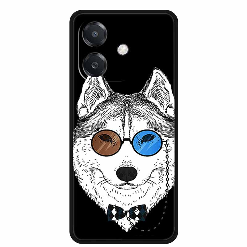 Чехол для OPPO A3 / A3x 5G 6.67" Funda Черный Силиконовый Мягкий Чехол для Телефона Для OPPO A3x A3 5G Задняя Крышка Чехол A 3x A 3 x A3 x Мультяшный