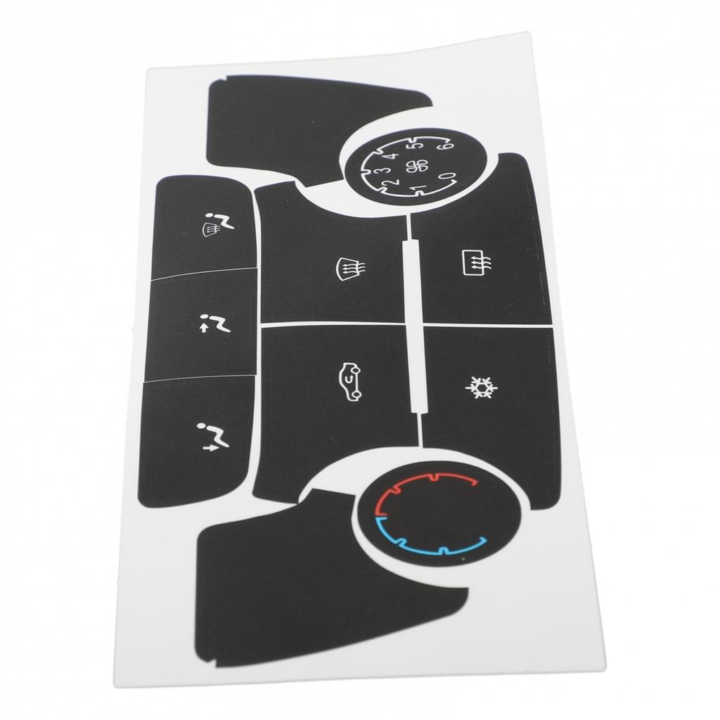 Для Buick Verano Наклейки на кнопки управления климатом кондиционера черного цвета