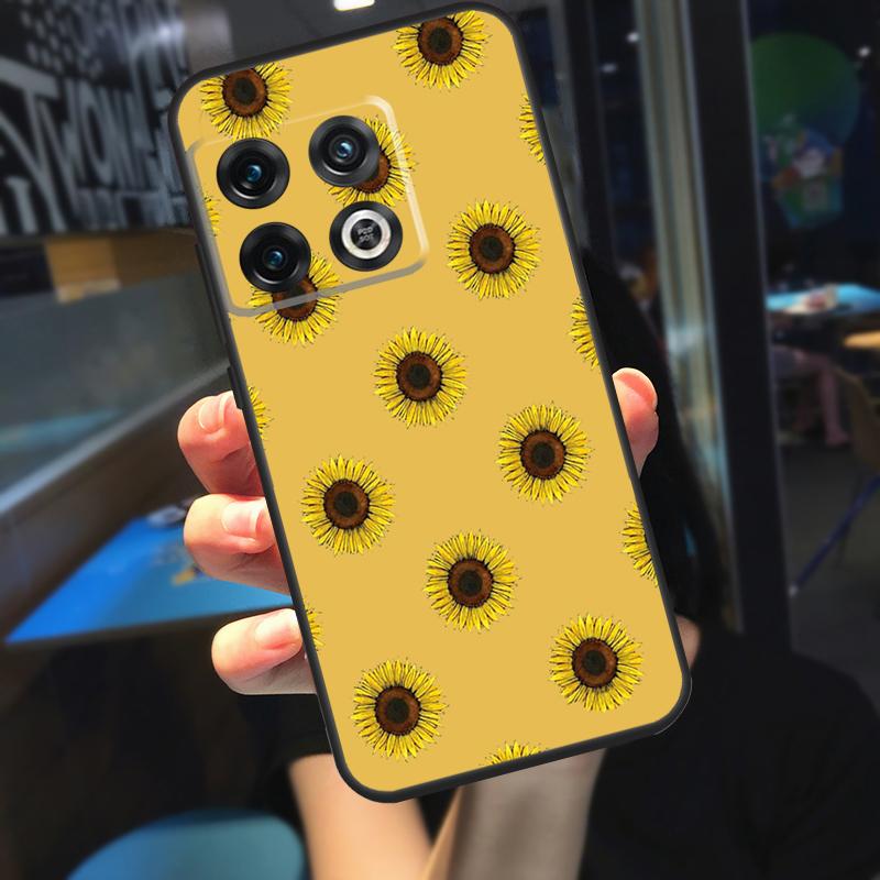 Цветочный чехол с ромашками и подсолнухами для OnePlus 10T 8T 9RT 12 13 13R 11 9 10 Pro OnePlus Nord 4 CE 2 3 Lite N20 N30