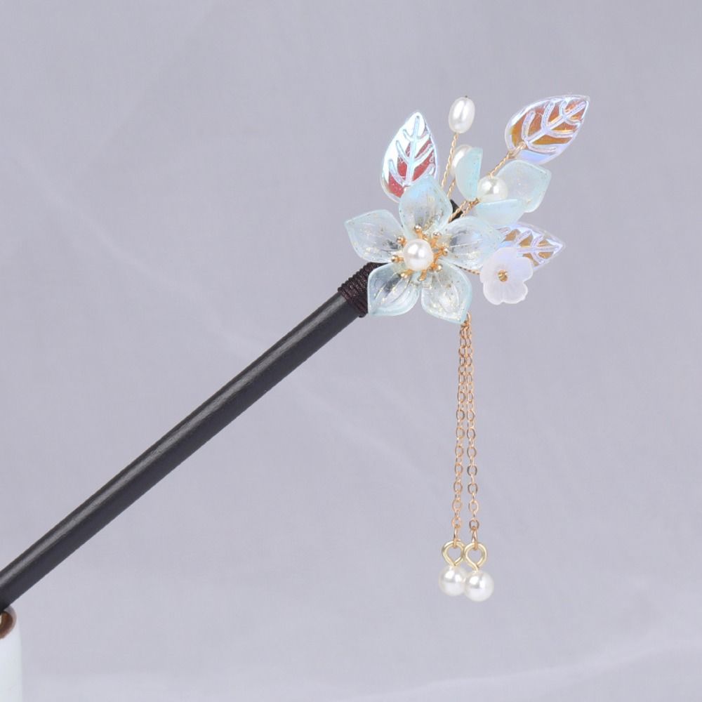 Китайский стиль жемчужная палочка для волос кисточка ханьфу палочка для волос изысканная цветочная палочка для волос для девочек