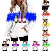 Women's Casual Fashion Print Long Sleeve Pullover Hoodies Sweatshirts