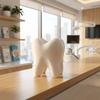 Многофункциональный 3D-печатный держатель для зубных щеток Белый Креативный держатель для ручек в форме зуба Прочный Стабильный Стеллаж для зубных щеток Дом