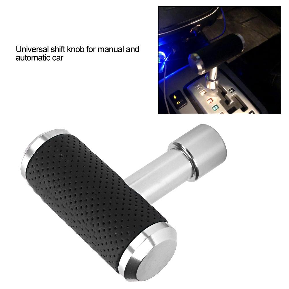 Автомобильная ручка переключения передач T-образная универсальная ручка переключения передач с ручной или автоматической коробкой передач (Серебряный)