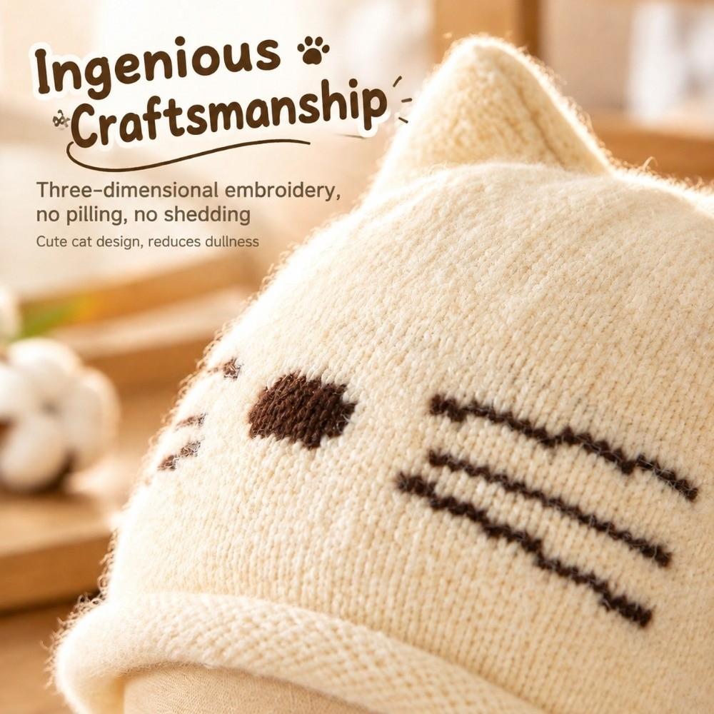 Cute Ear Cat Ear Beanie Hat Keep Warm Winter Hat Fashion Knitted Hat Winter