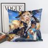Игра Genshin Impact Навия Каспар Наволочка Квадратная Подушка Спальня Диван Отдых Комфортная Подушка Автомобиль Гостиная Домашний Декор