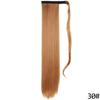 MERISIHAIR Women Long Straight Wrap Around Ponytail Synthetic Fiber Long Straight Wavy Hair Extensions Daily Wear