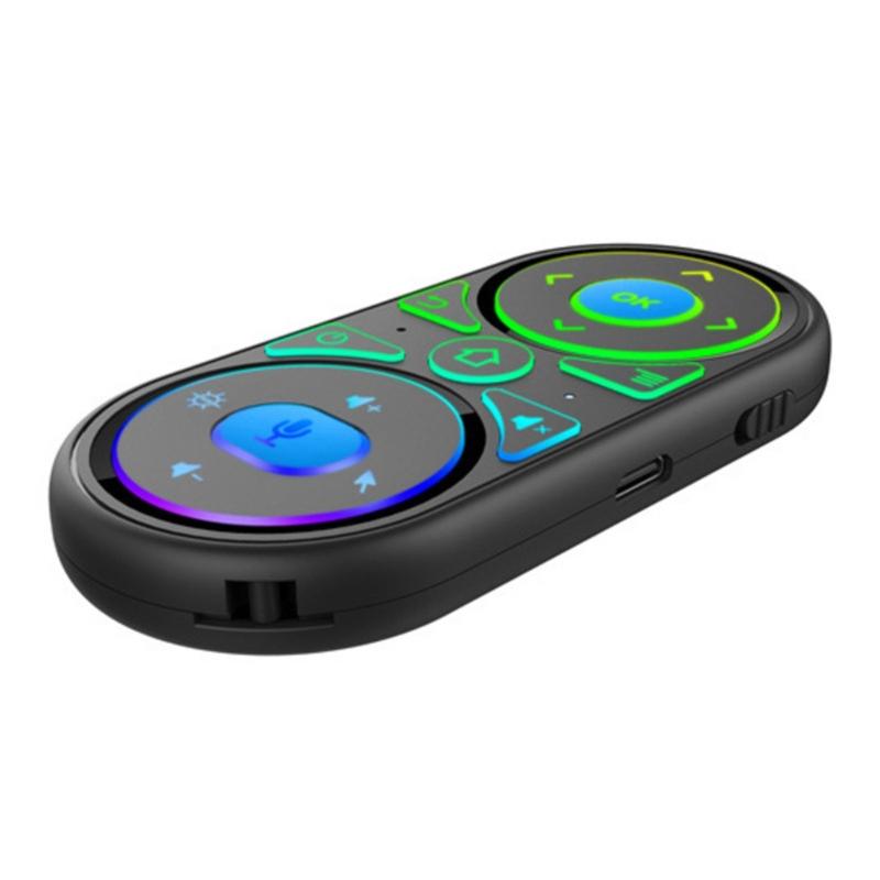 Умная подсветка 2.4G Гироскопическая Air Mouse ИК-обучение Голосовой поиск для Smart TV Проектора Компьютера ТВ-приставки