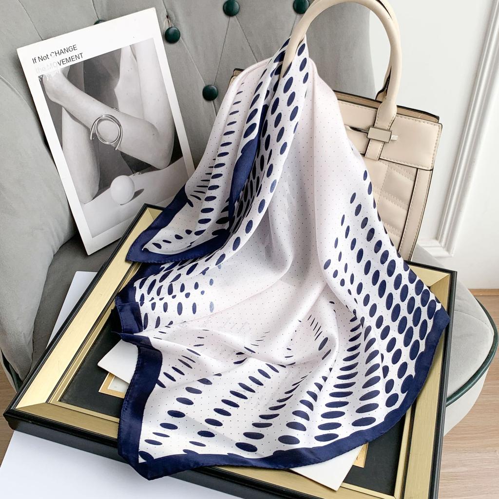 2024 New 70 CM Silk Shirt Decoration Small Square Scarf Fashionable And Versatile Commuting Scarf Neck Protection Scarf