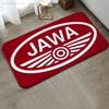 1pc JAWAs Vintage Motorcycle Floor Mat Floor Mat Anti-Slip Kitchen Bedroom Handmade Tufted Rug Carpet Living Room Entrance Rug