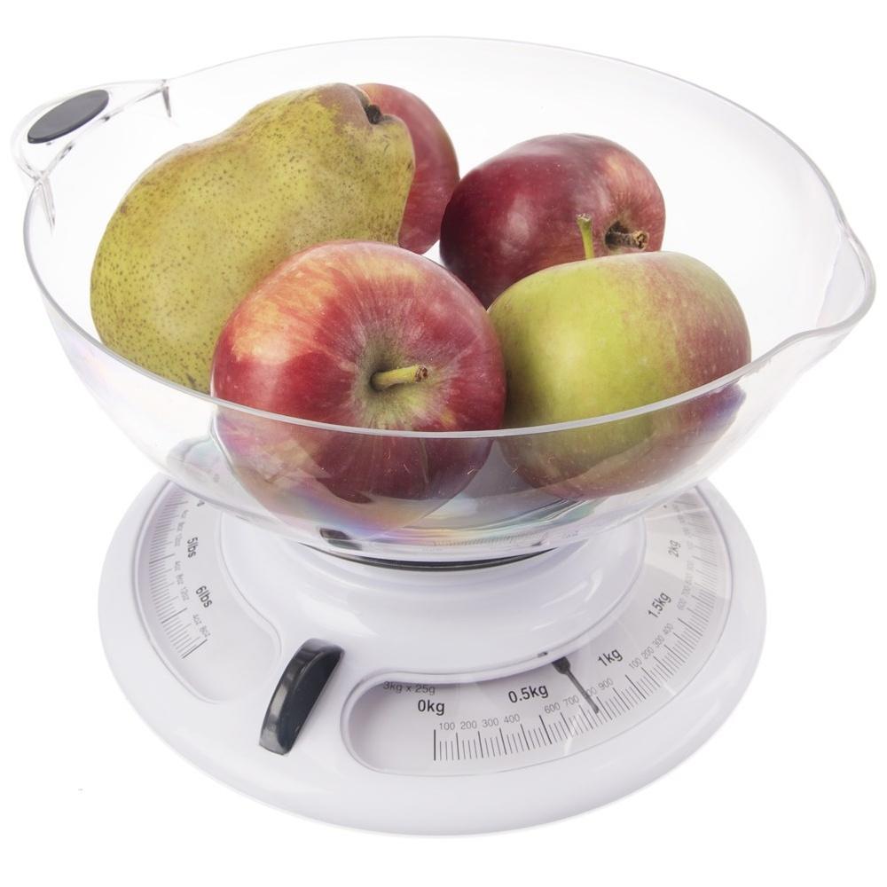Mechanical Kitchen Scale with Removable Bowl 3kg / 6lbs