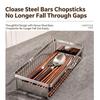 Waterproof Oil-proof Stainless Steel Utensil Drying Basket Cutlery Storage Holder Drawer Organizer for Commercial Home Kitchen
