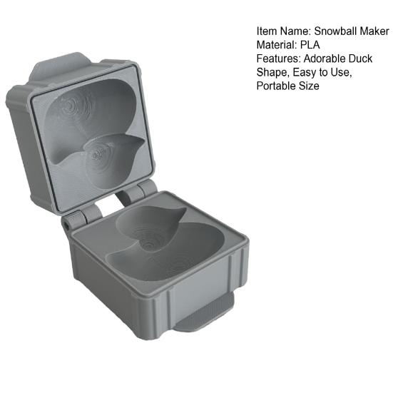 Утка Снежколеп Портативный Форма Утки Инструмент для Быстрого Изготовления Снежков Игра для Зимних Снежных Боев на Открытом Воздухе