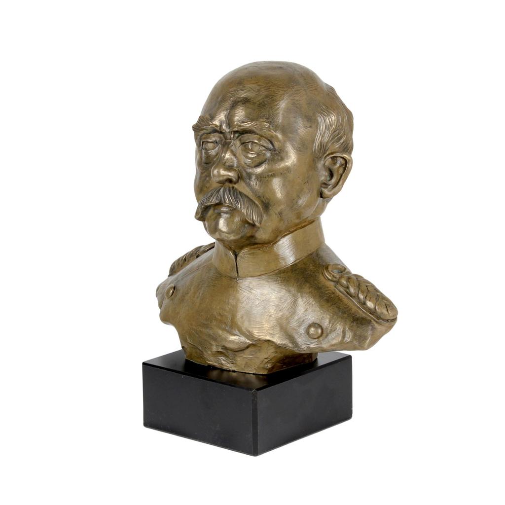 Otto von Bismarck - marble bust, statuette of a famous person, decoration for office, school, and hotel by the Art-Dog brand