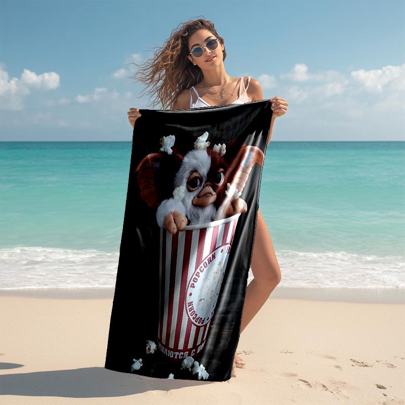 1pc Gremlin1 Beach Towel, Comfortable and Thick, and Swimming/Bath/Picnic/Camping Towel, Suitable for Seaside Beaches
