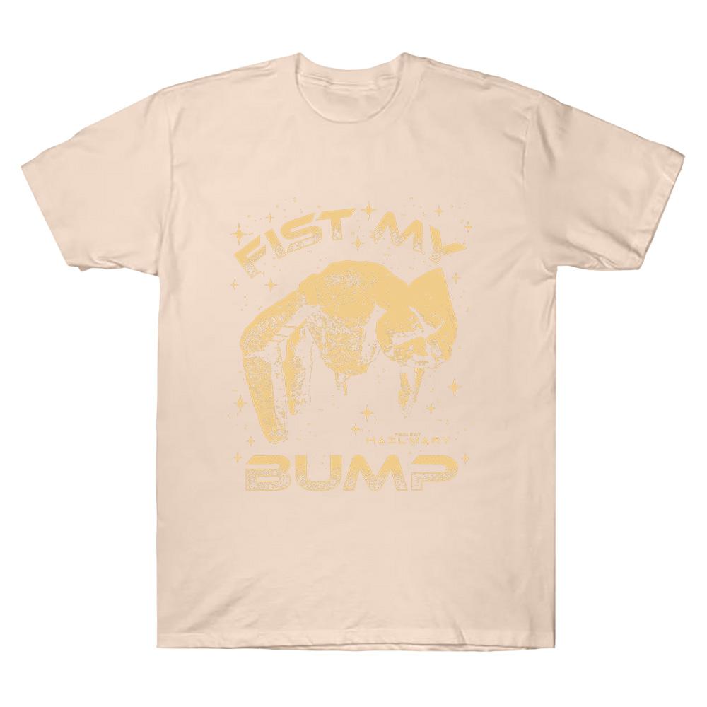 Project Hail Mary Fist My Bump Rocky Alien Sci-Fi Lover Gift T Shirts Retro Vintage T-shirts Men Fashion Tees Casual Cotton Tops