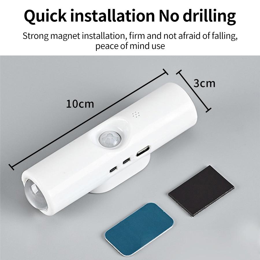 Магнитный перезаряжаемый светодиодный ночник RGB лампа заката беспроводной настенный светильник с датчиком движения для лестницы шкафа прихожей комнаты декор