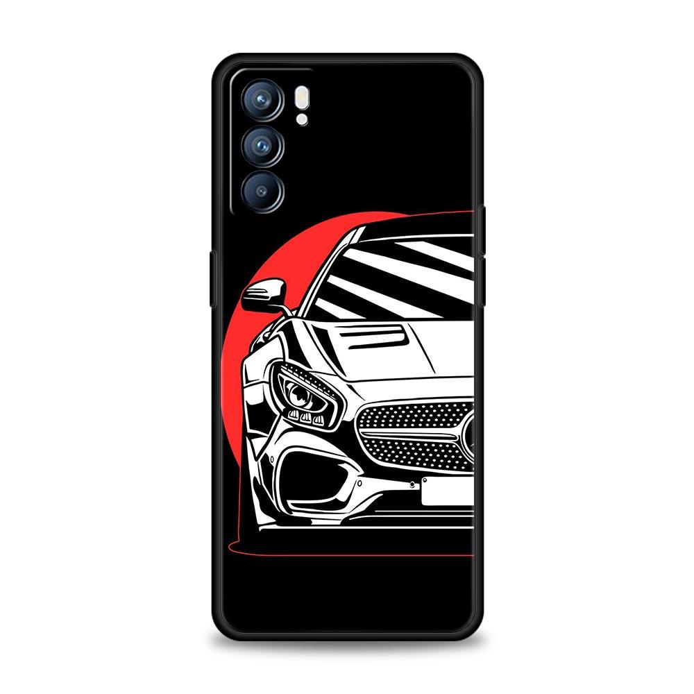Чехол для спортивного автомобиля JDM Tokyo Drift для Oppo Find X6 X5 A54 A53 A52 A9 A15 A95 A17 A16 A76 A74 A57 Reno7 Reno6 Pro Plus 5G