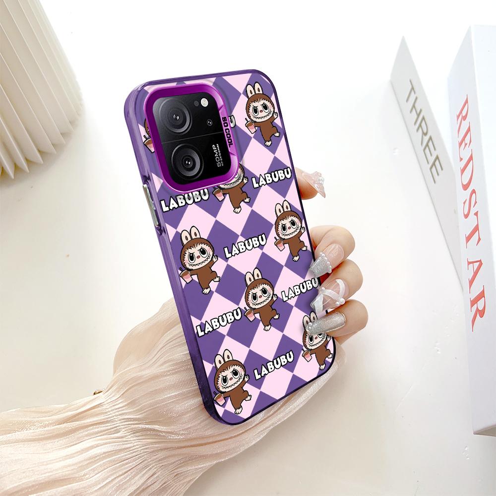 Окрашенный узор, цветной серебристый, двухсторонний, жесткий, противоударный чехол для телефона Xiaomi Redmi Poco