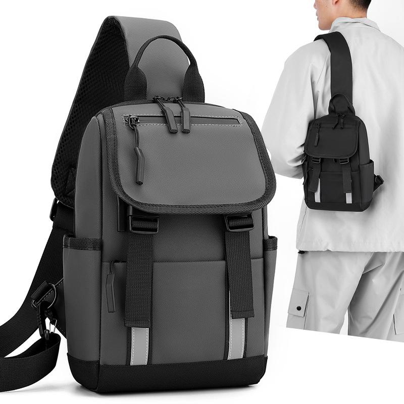 Нагрудная сумка мужская большая вместительная сумка через плечо для поездок на работу