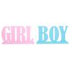 Gender Reveal Table Decorations Wooden Boy Girl Wood Signs for Baby Shower Gender Reveal Party