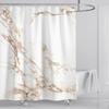 Grey Gold Marble Abstract Modern Bathroom Decoration Waterproof Washable Fabric Bathtub Deluxe Standard Shower Curtain 180 * 180