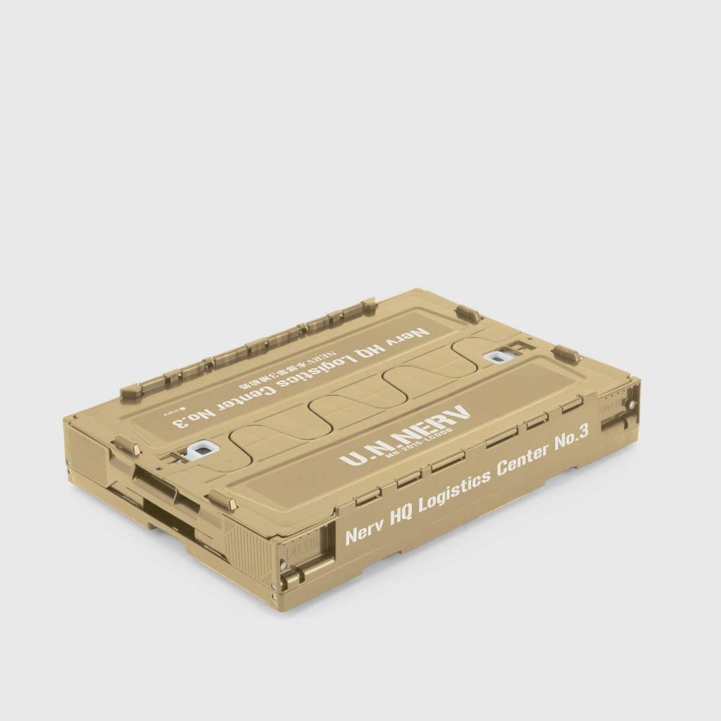 EVANGELION NERV Headquarters 3rd Supply Depot Folding Container TAN