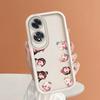 Для Realme 11 11x 12x 12 Pro C21 C30 C33 C35 C65 OPPO A18 A38 A60 A96 Reno 10 11 12 Pro Мягкий силиконовый противоударный чехол с рисунком милой девушки