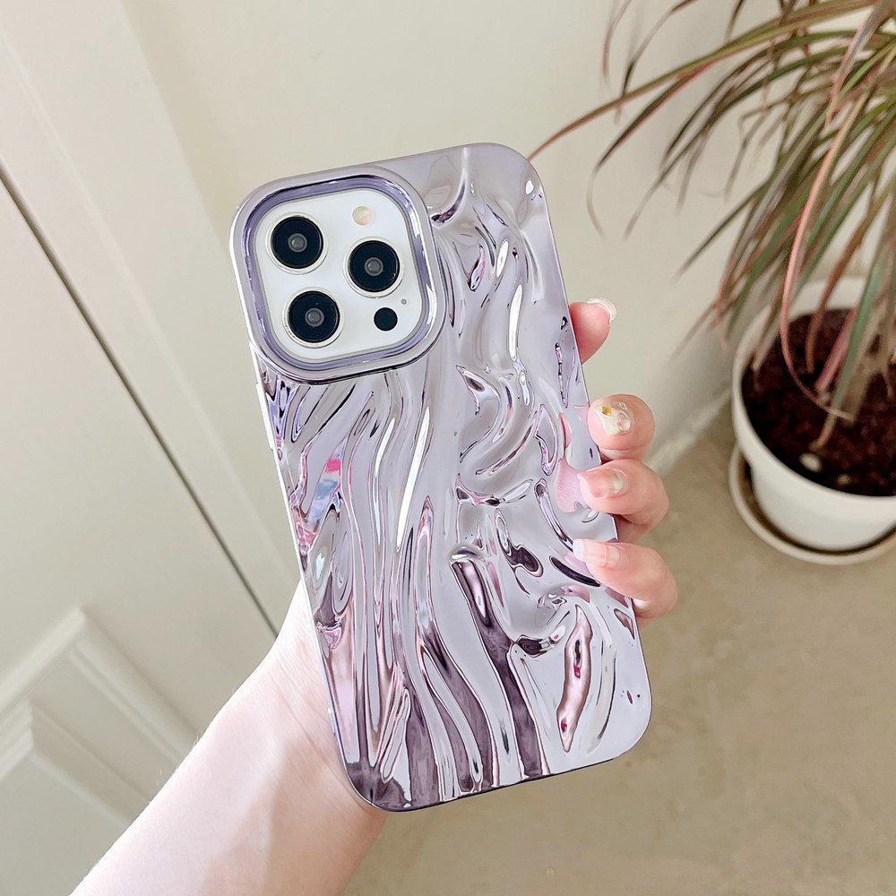 Противоударный Хромированный TPU Чехол Блестящий Для iPhone 15 14 13 12 Pro Max
