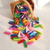 100Pcs Colored Clothes Pins Wooden Clothespins Smooth Edge Burr Free Strong Grip Heavy Duty Clothing Pins DIY Crafts Photo Clips