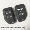 For Volvo New FM FH Truck Key Case FH16 Tractor Van Heavy Truck Key Silicone Protective Cover Black