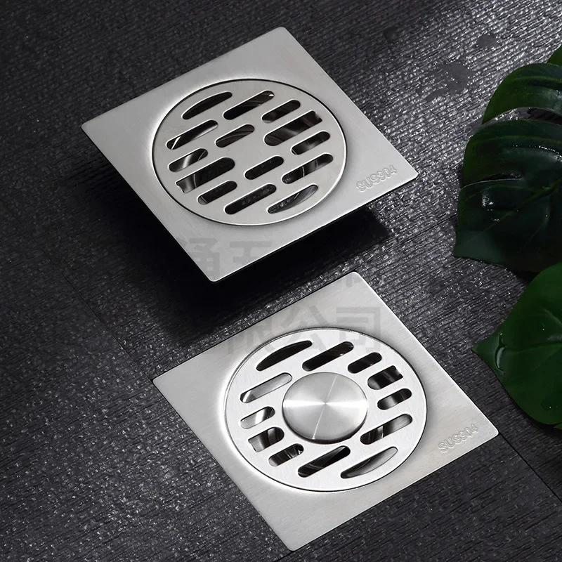 Euro Square Floor Drains Antique Brass Shower Hardware Bathroom Accessories Floor Drain Deodorant Floor Drain Strainer Cover