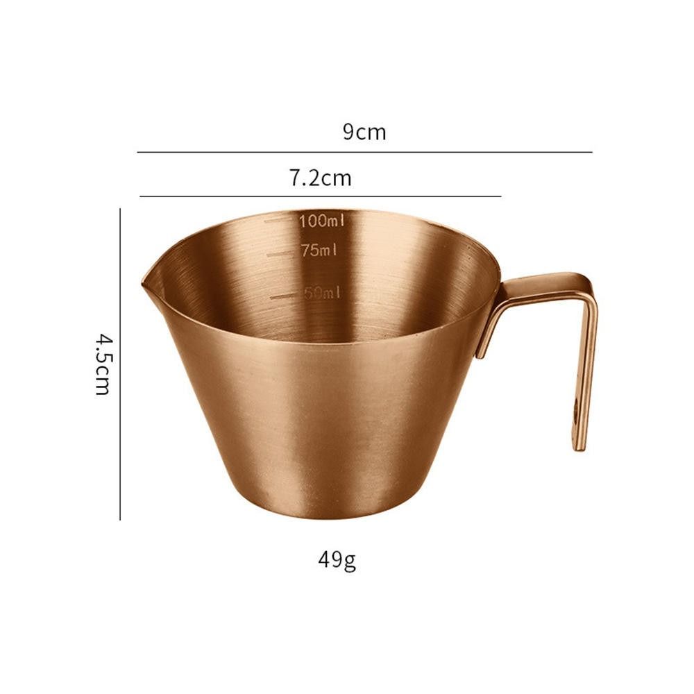 Kitchen Tool Espresso Shot Cup 304 Stainless Steel Measure Mug Durable Coffee Measuring Cup