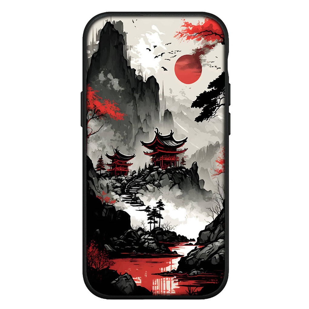 Чехол для iPhone 15 14 Xiaomi Redmi Note 13 12 11 Pro Max X 8 7 9 XR Samsung Galaxy S24 S23 OPPO A15 Huawei Japan Samurai Skeleton Ninja Bushido Case