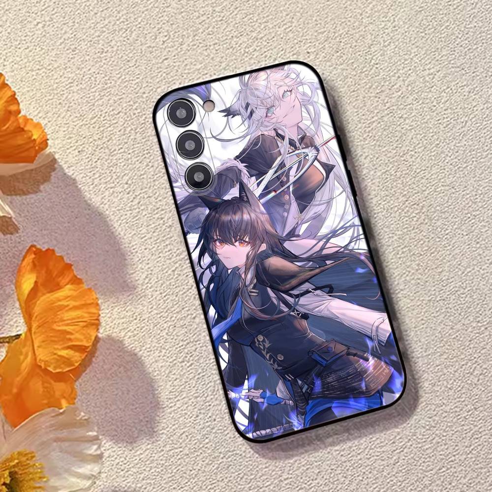 Игровой чехол для телефона Arknights для Samsung Galaxy A73,A72,A71,A70,A53,A52,A51,Другие, Мягкий черный чехол