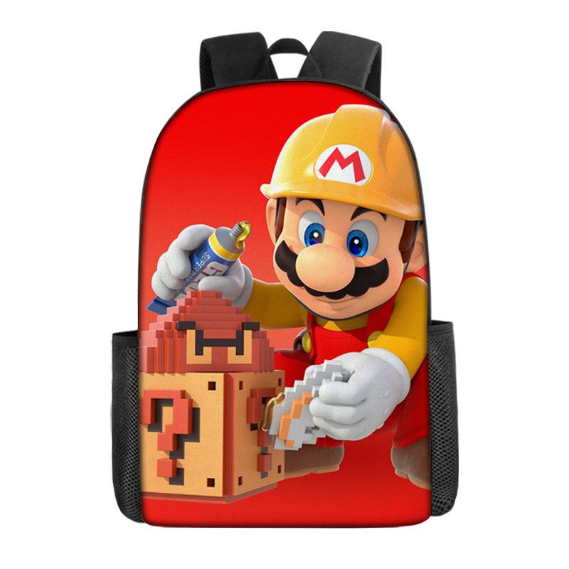 Super Mario School Bag Cartoon Anime Backpack Mario Backpack Super Mario School Bag