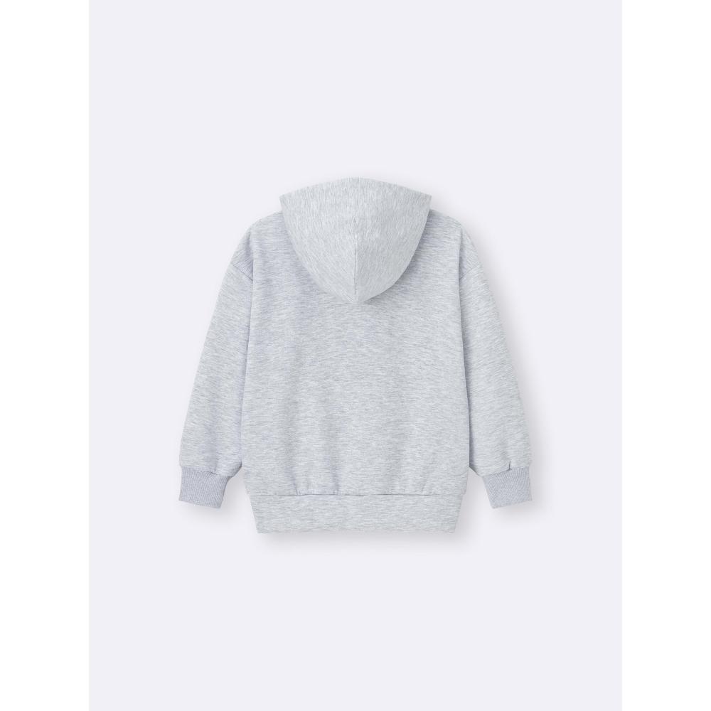 GU by Uniqlo Детская объемная толстовка с капюшоном Логотип