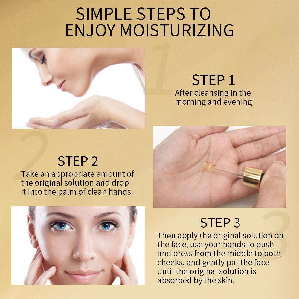 24k Gold Niacinamide Anti-Wrinkle Essence Гиалуроновая кислота Увлажняющая сыворотка для лица