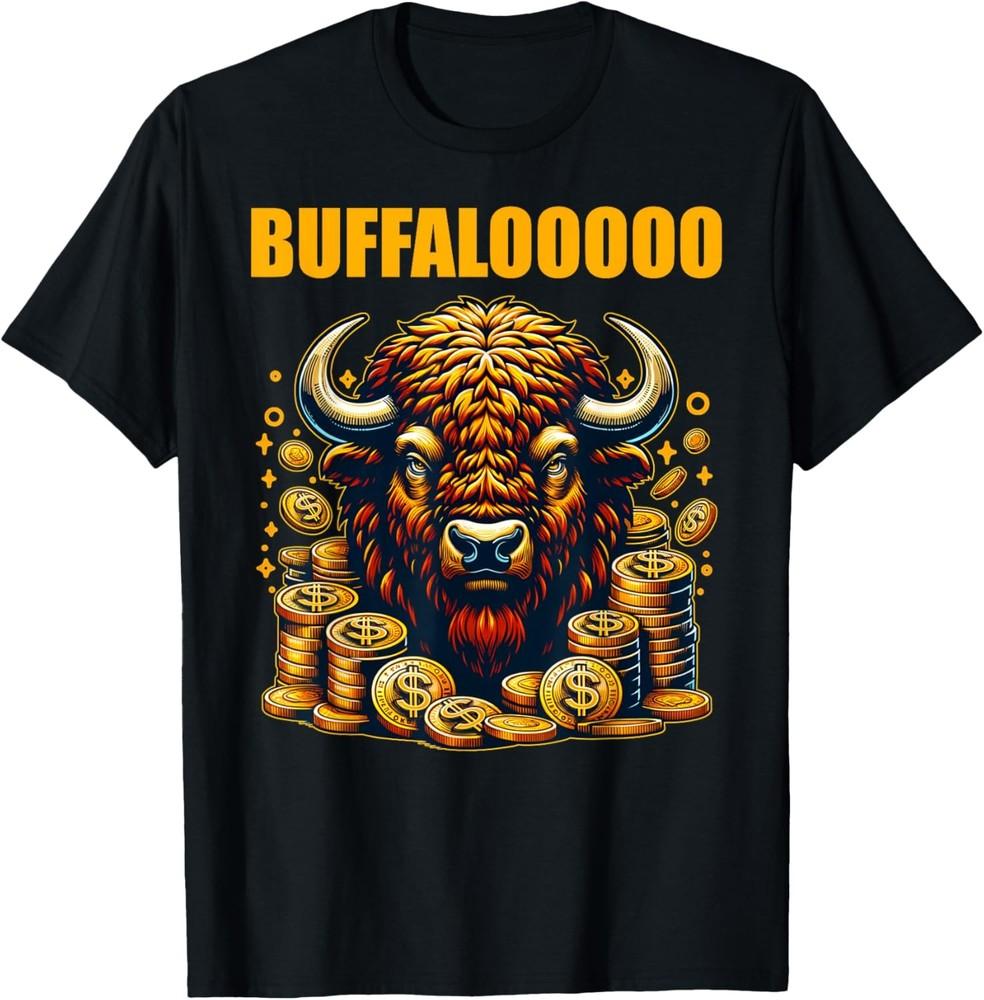 Счастливый Буйвол Казино Игровой Автомат BUFFALOOOOO Азартные Игры Унисекс Футболка Унисекс Футболка