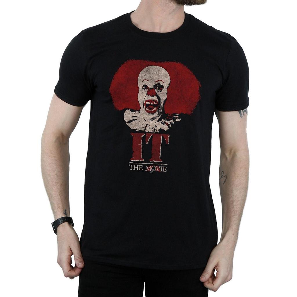 It (1990) Mens Pennywise Clown Logo T-Shirt