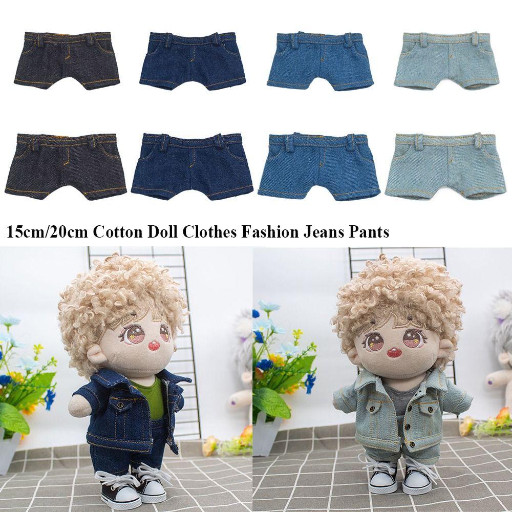 Dolls Clothes 15cm Doll Jeans 15cm/20cm Doll Clothes Doll Jeans Trousers Fashion Cotton Pants
