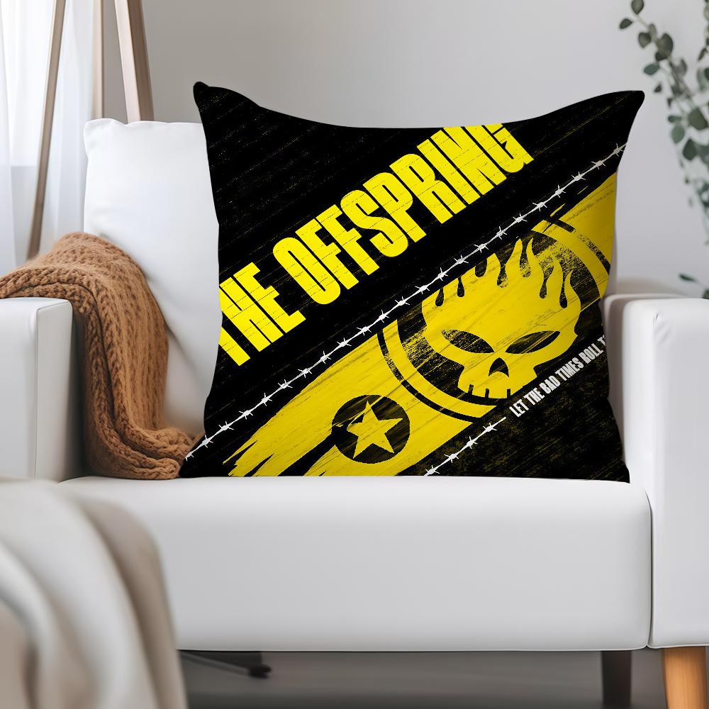 Rock Band The O-Offspring Pillow Case Applicable Space For Guest Rooms Interiors Cars Office House Decoration