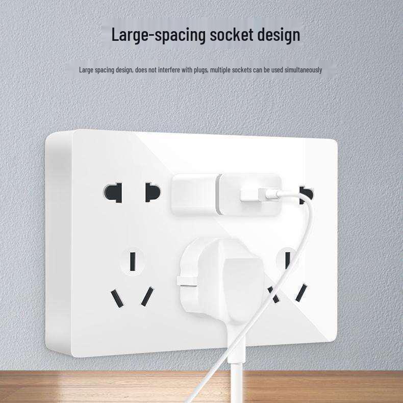 Сверхтонкая 16A накладная электрическая розетка с пятиконтактной настенной панелью для бытового использования и использования с кондиционером