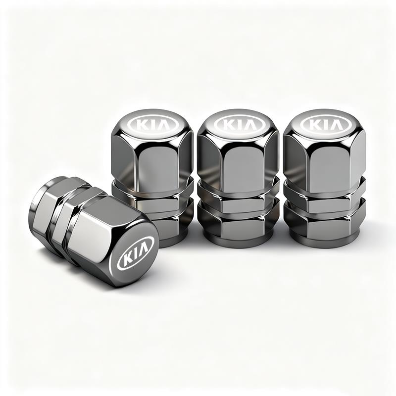 AABFO1 Car Wheel Tire Valve Stem Cover Dustproof Cap Accessories For KIA EV6 Stinger RIO Sorento Picanto Ceed Borrego Syros K4 K5 K8 K9