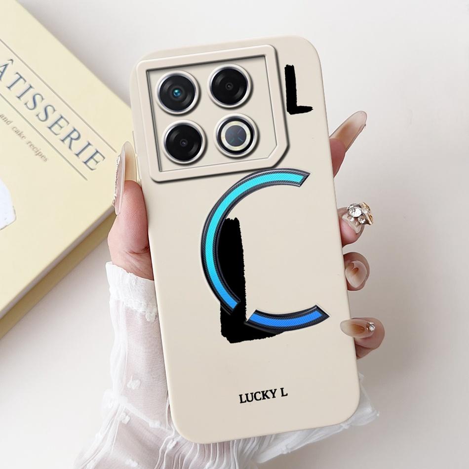 Для Infinix GT 20 Pro X6871 Чехол для телефона с счастливой начальной буквой Для Infinix GT20 Pro 5G Мягкие силиконовые противоударные чехлы