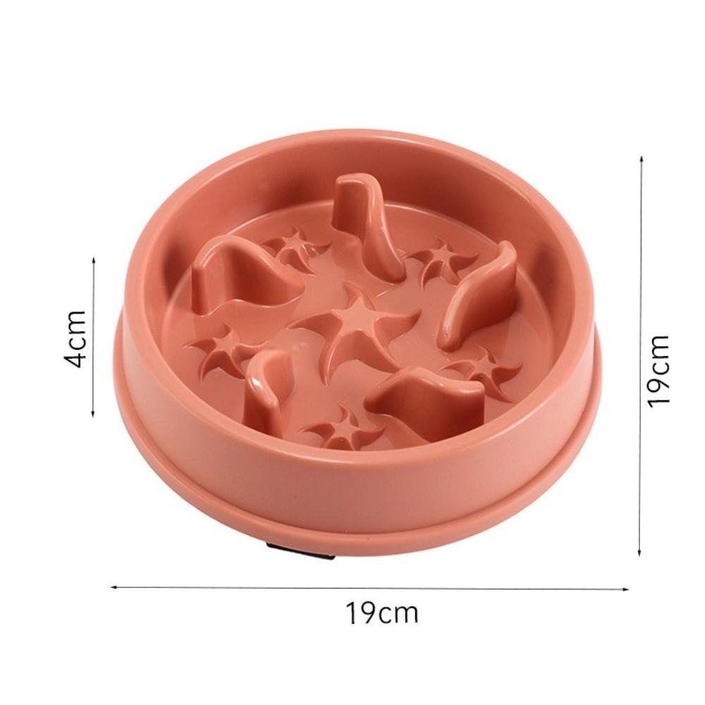 PP Material Puppy Slow Feeder Star Pattern Pet Feeding Bowl New Pet Puzzle Feeder for Dog Cat