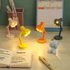 1Pc Shaped Led Book Light With Clip,Desk Decorative Table Lamp,Eye Protection Book Reading Lamp At Night With Batteries