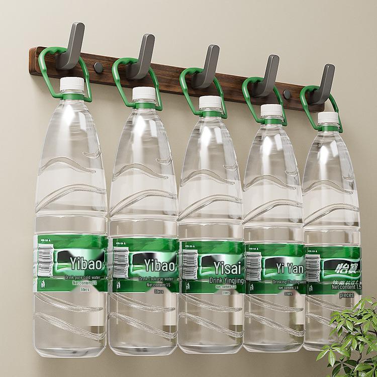 Настенный крючок из орехового дерева для полотенец и одежды, не требует сверления